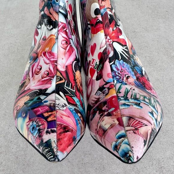 CHRISTIAN LOUBOUTIN Epic Booty Leather Printed Ankle Boots 70 EU 36.5 US 6.5 - Picture 6 of 10